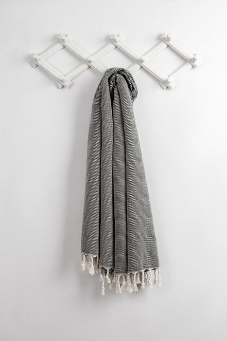 Mijölnir Likya Toalla de Playa Fouta Blanco y Negro Mijölnir Likya Toalla de Playa Fouta Blanco y Negro